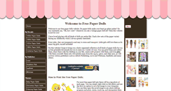 Desktop Screenshot of free-paper-dolls.com