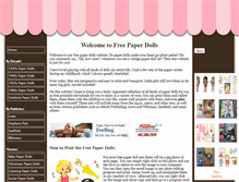 Tablet Screenshot of free-paper-dolls.com